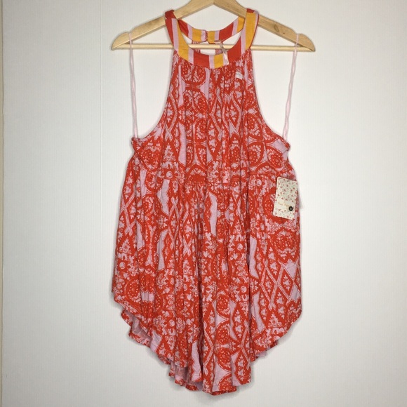 Free People Mimi Printed Halter Neck Tunic Dress - Picture 10 of 15